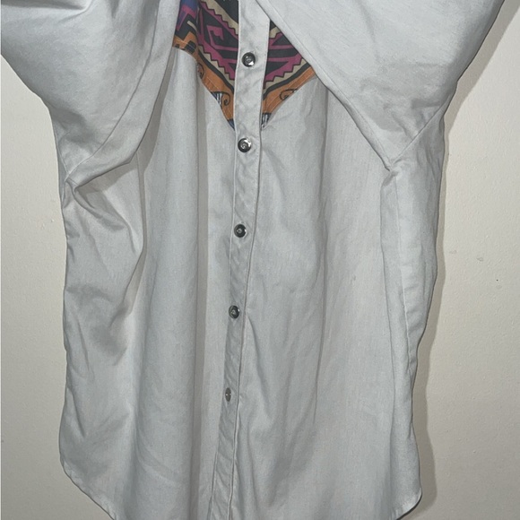 Vintage Roughrider by Circle Y Southwestern Button-Up Shirt size large - Picture 7 of 8